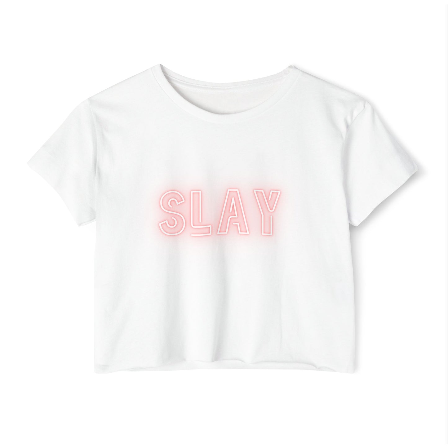 "Slay" Flowy Crop Top