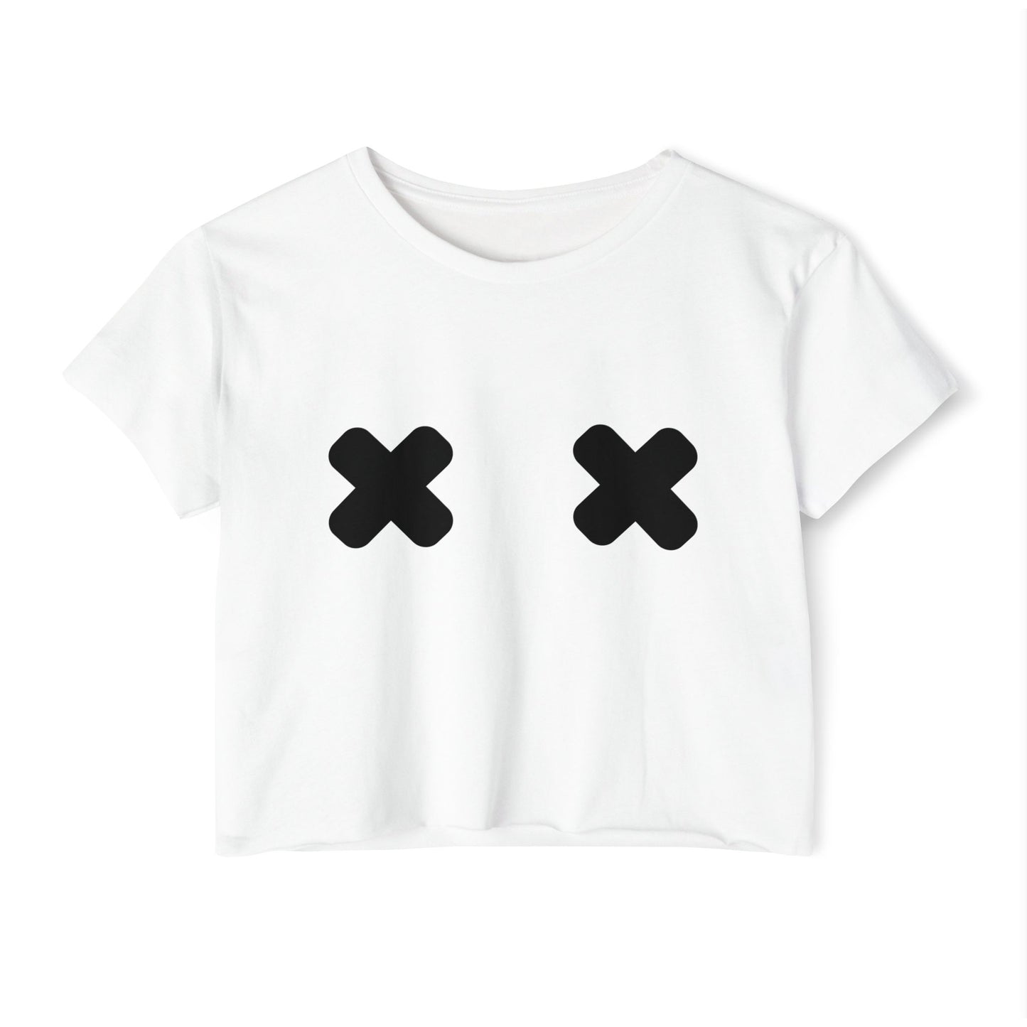 "X" Pasties Flowy Crop Top