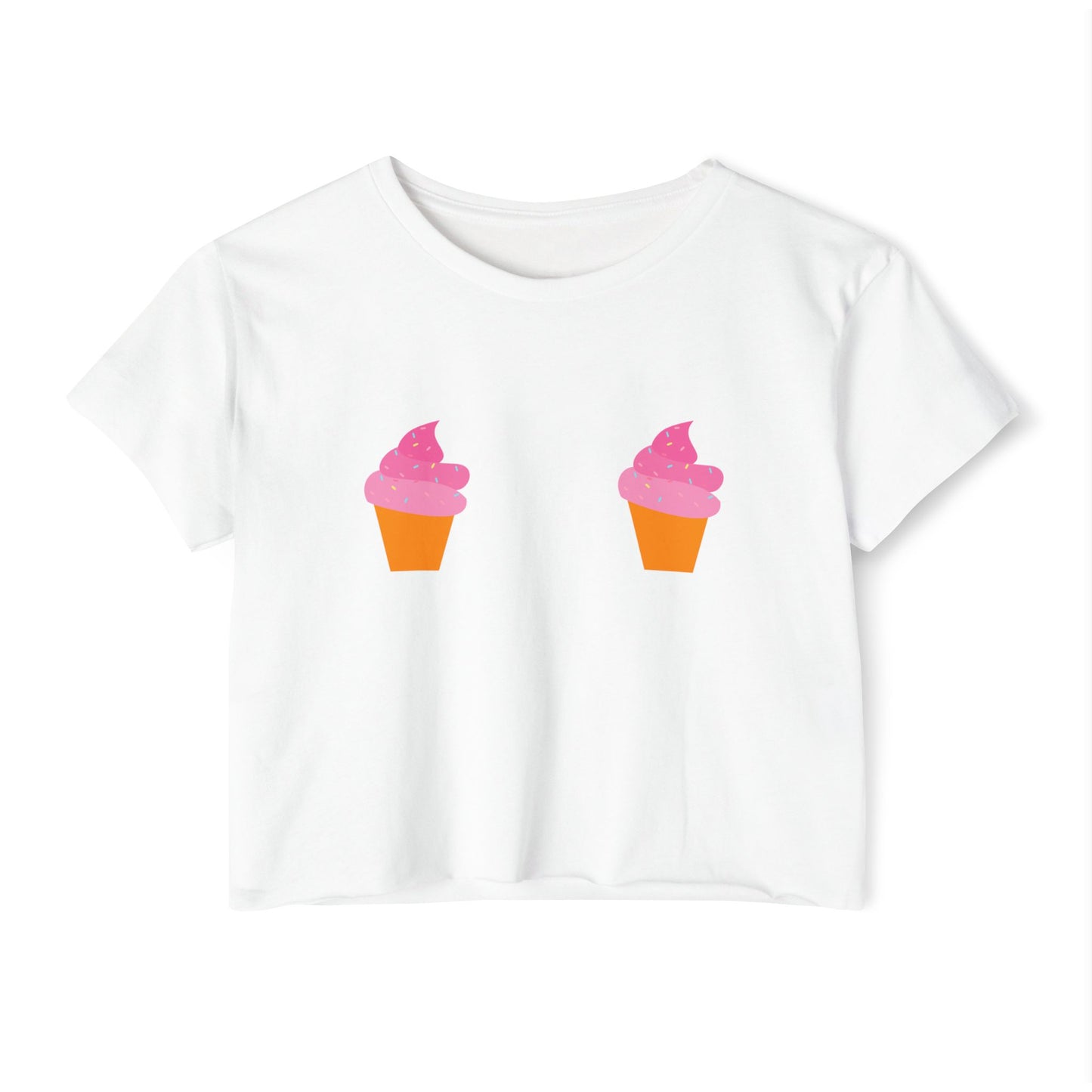 Ice Cream Cone Pasties Flowy Crop Top