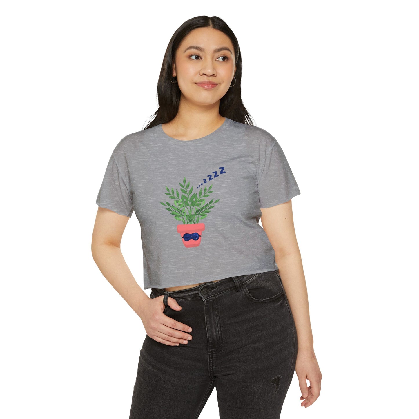 ZZ Nap Queen Flowy Crop Top