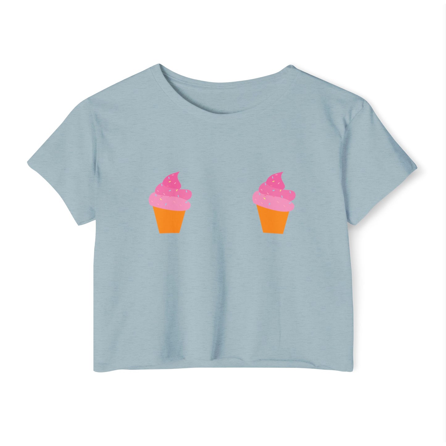 Ice Cream Cone Pasties Flowy Crop Top