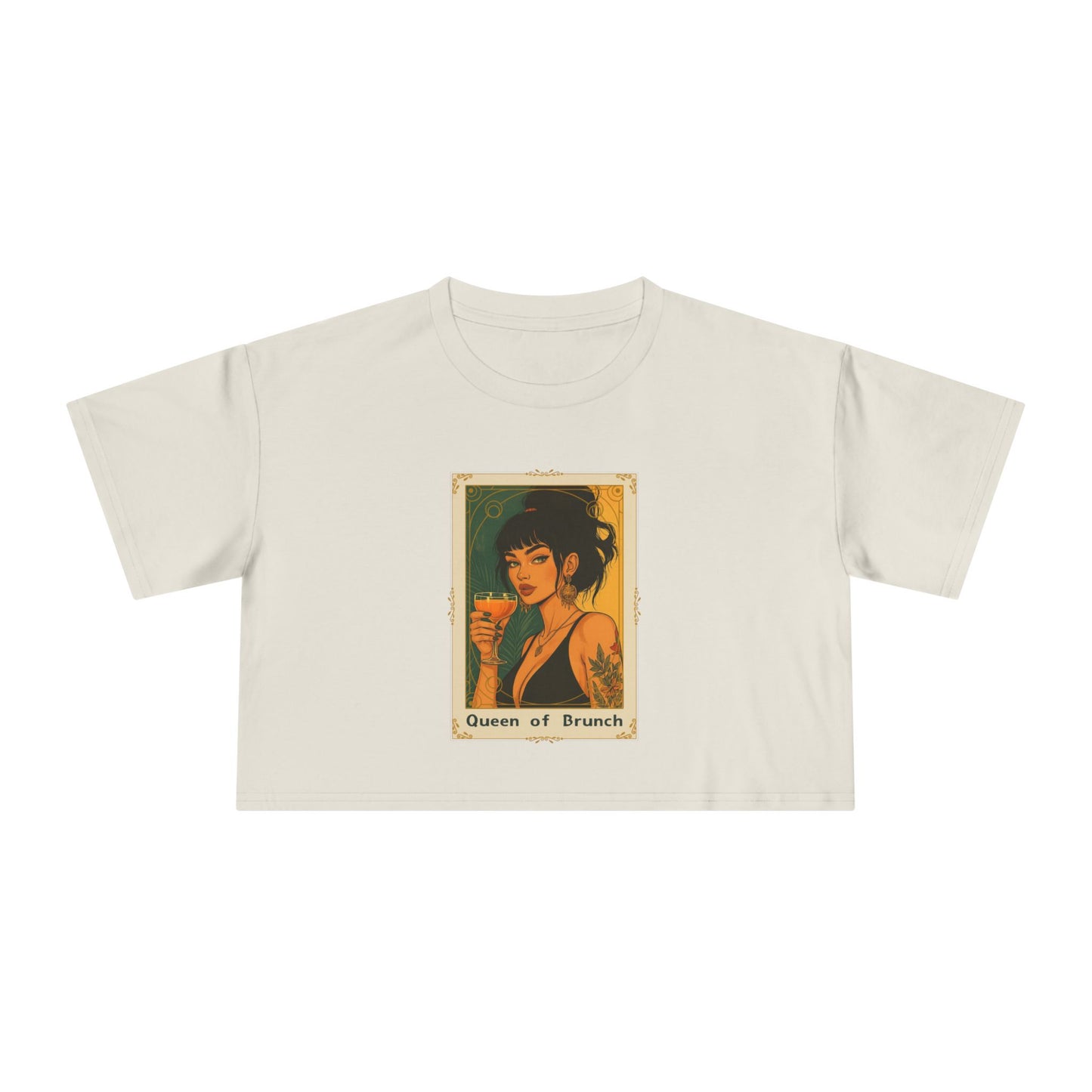 "Queen of Brunch" Premium Crop Top