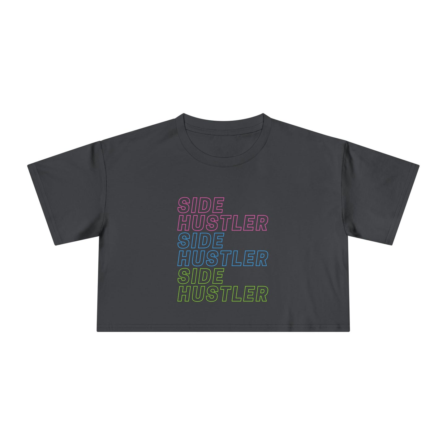 "Side Hustler" Premium Crop Top