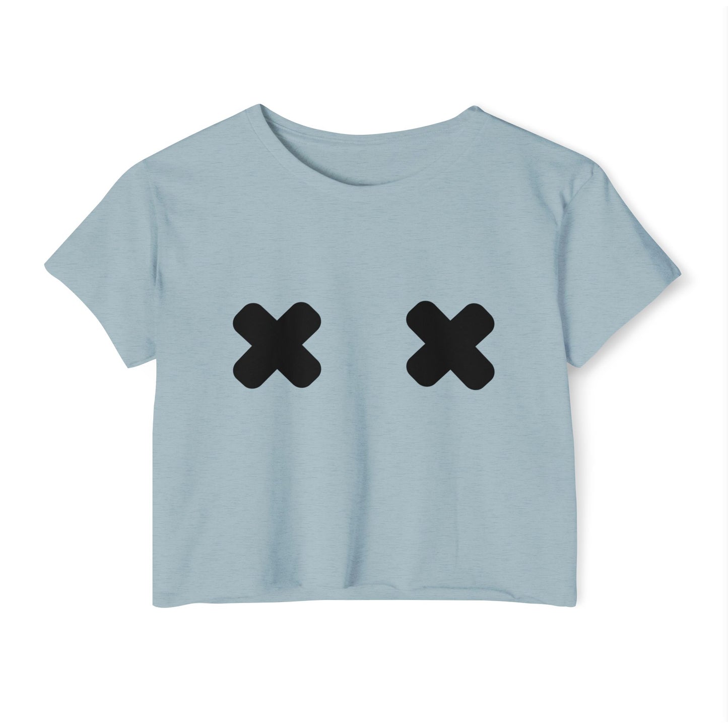 "X" Pasties Flowy Crop Top