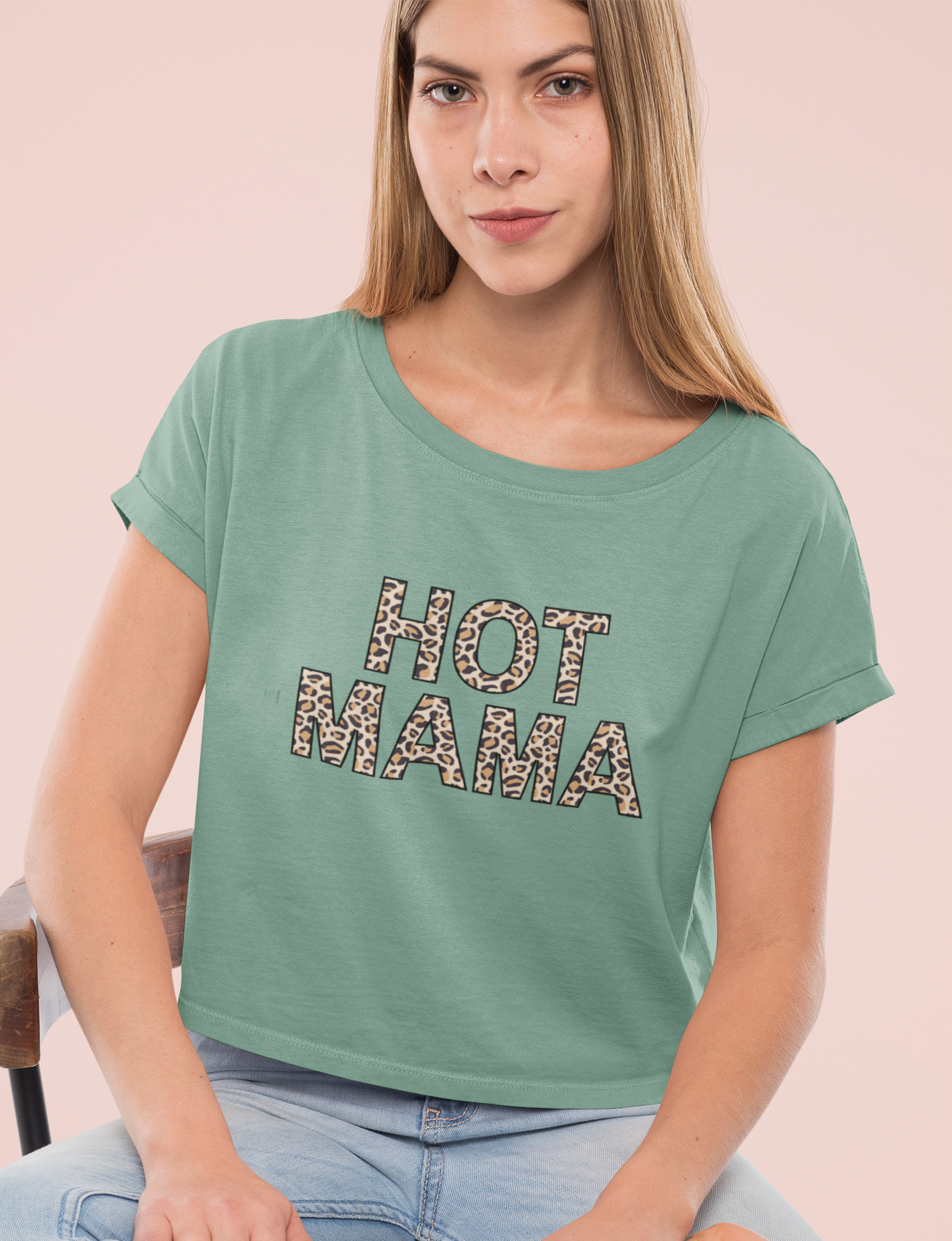 "Hot Mama" Premium Crop Top