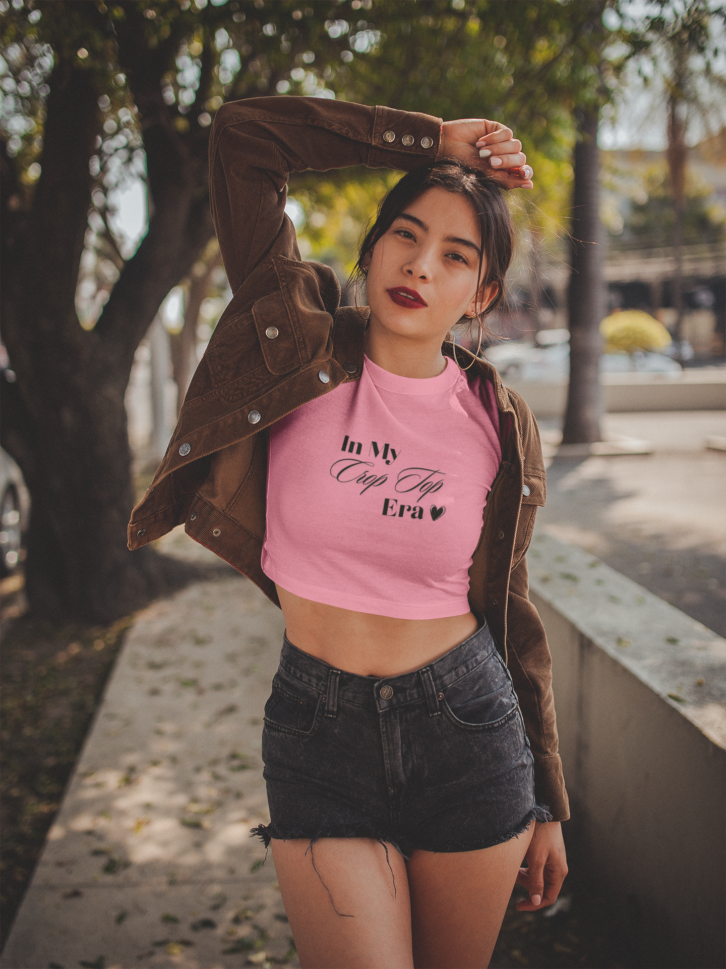 "In My Crop Top Era" Premium Crop Top