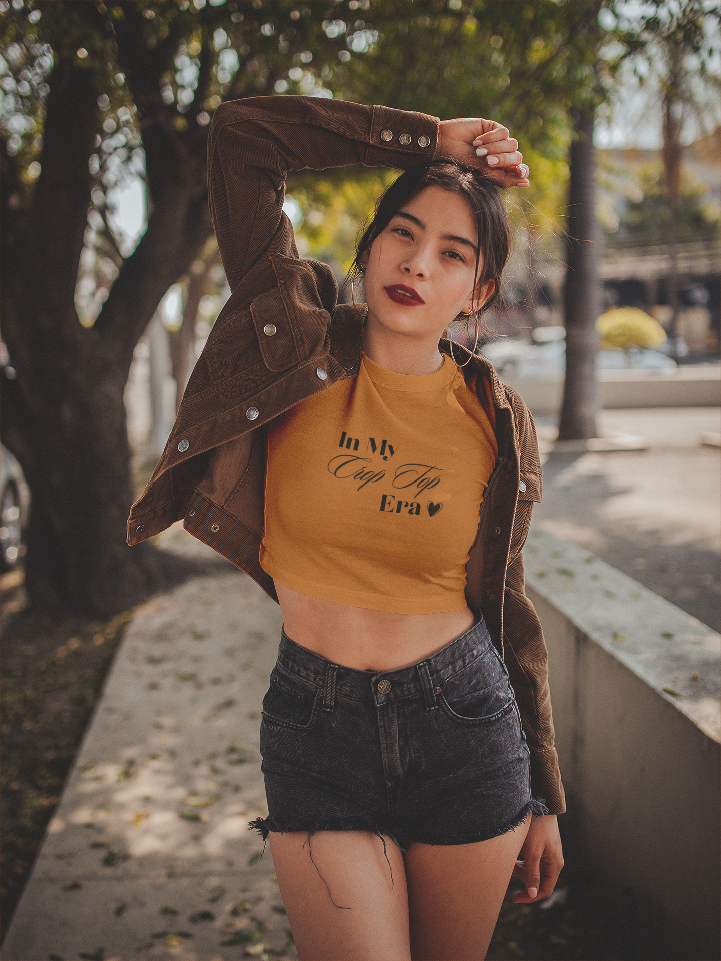 "In My Crop Top Era" Premium Crop Top