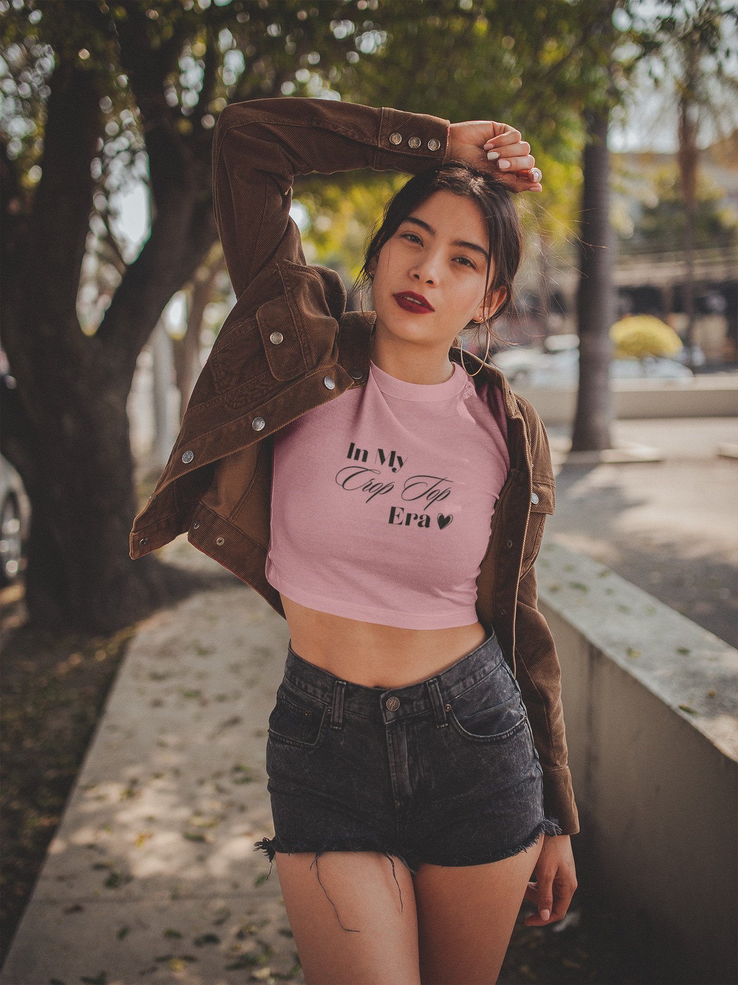 "In My Crop Top Era" Premium Crop Top