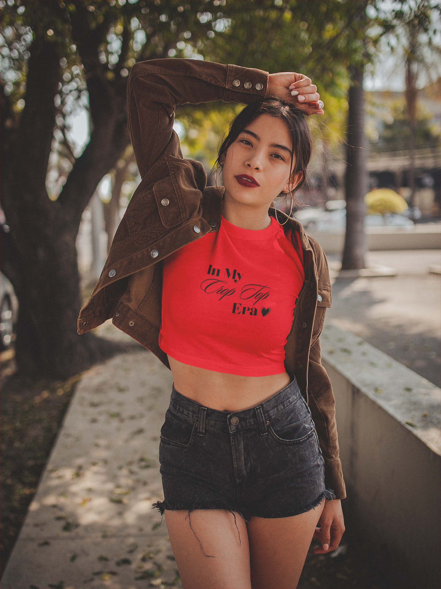"In My Crop Top Era" Premium Crop Top