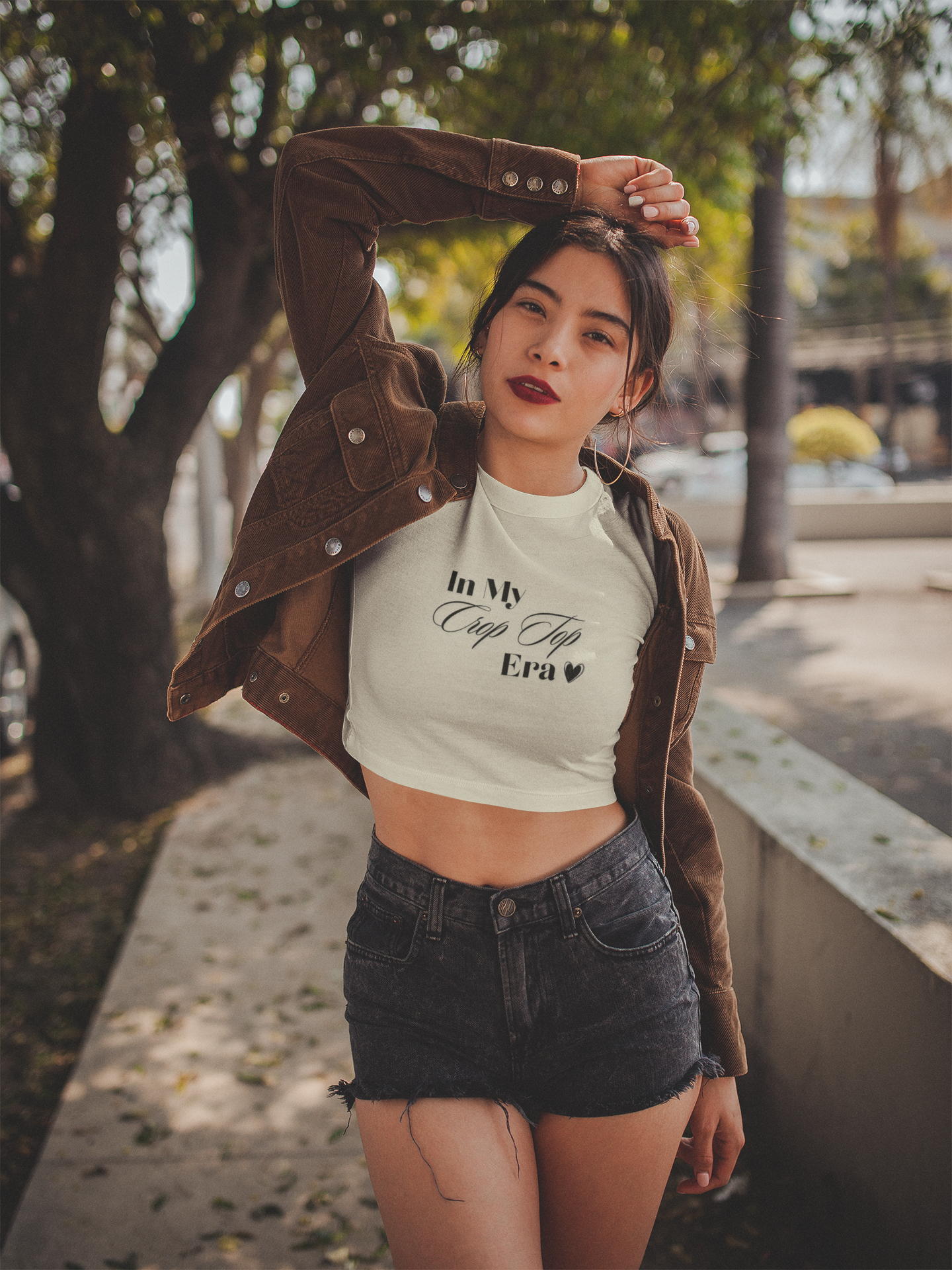 "In My Crop Top Era" Premium Crop Top