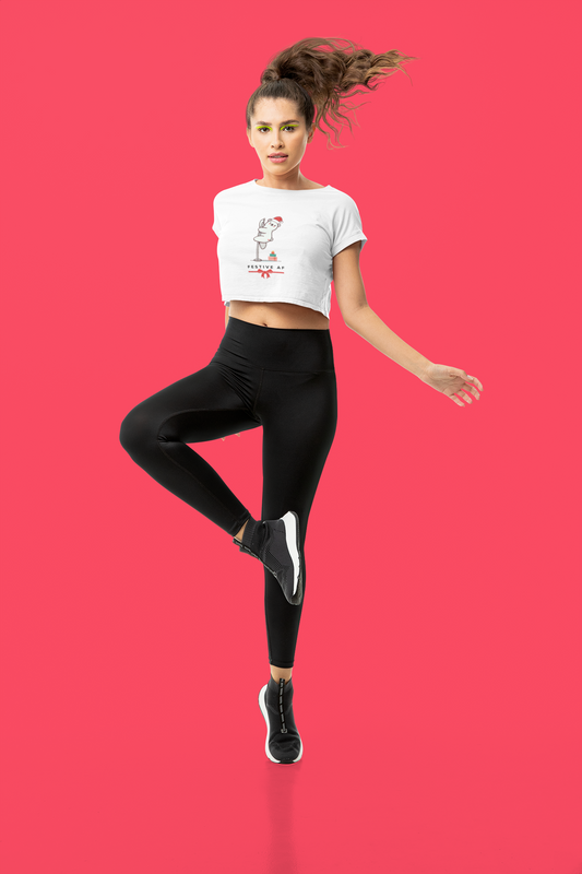 "Festive AF" Festive Crop Top