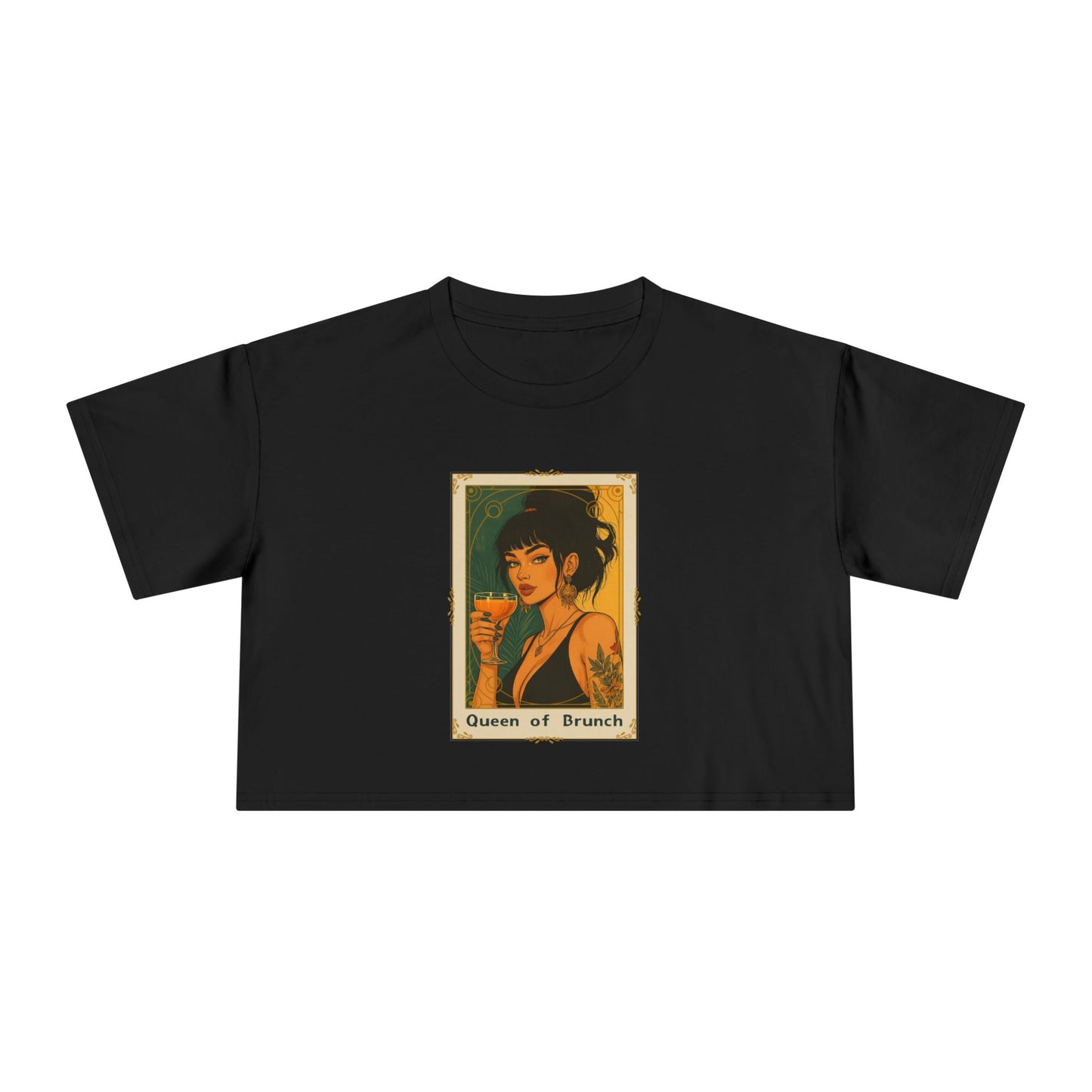"Queen of Brunch" Premium Crop Top