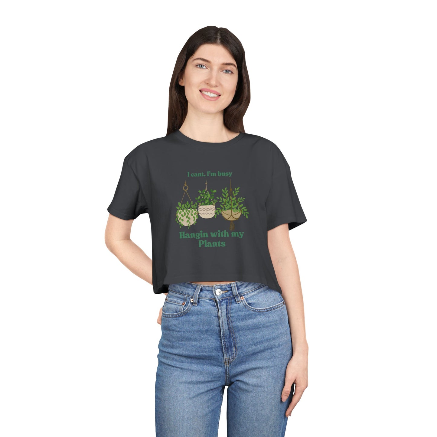 "Hangin with my Plants" Premium Crop Top