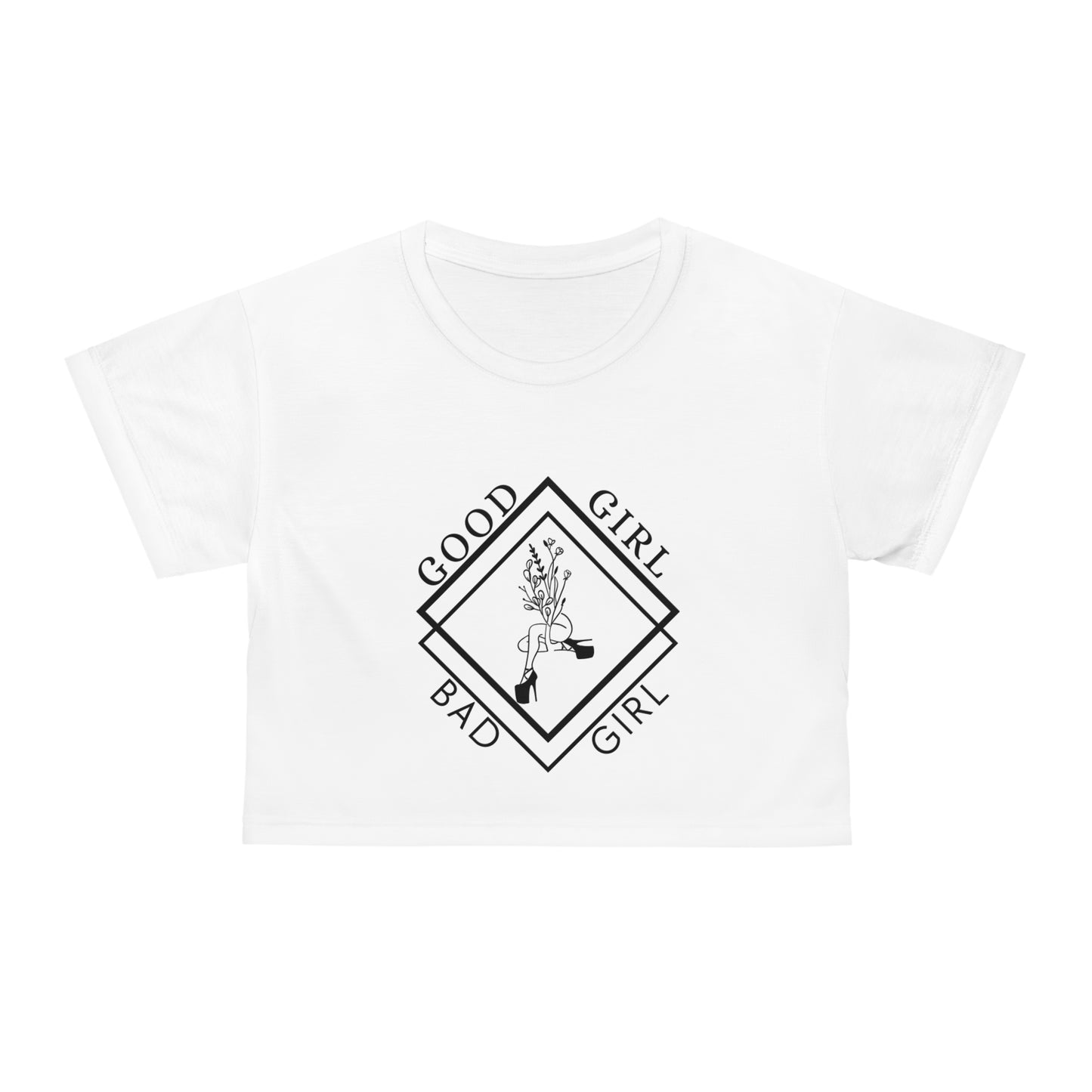 Good Girl Bad Girl Logo - Fitted Crop Top