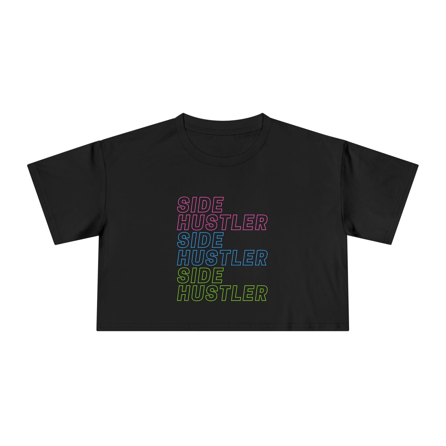 "Side Hustler" Premium Crop Top
