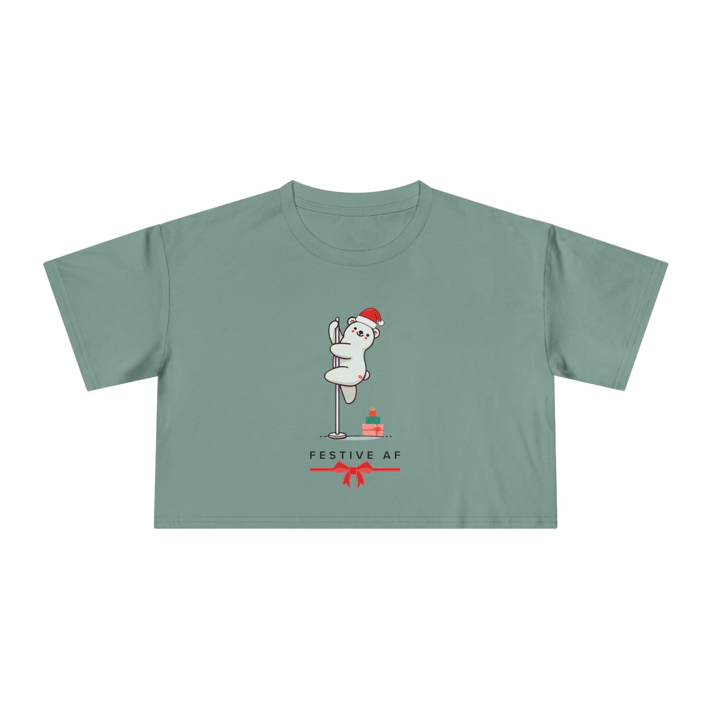 "Festive AF" Festive Crop Top