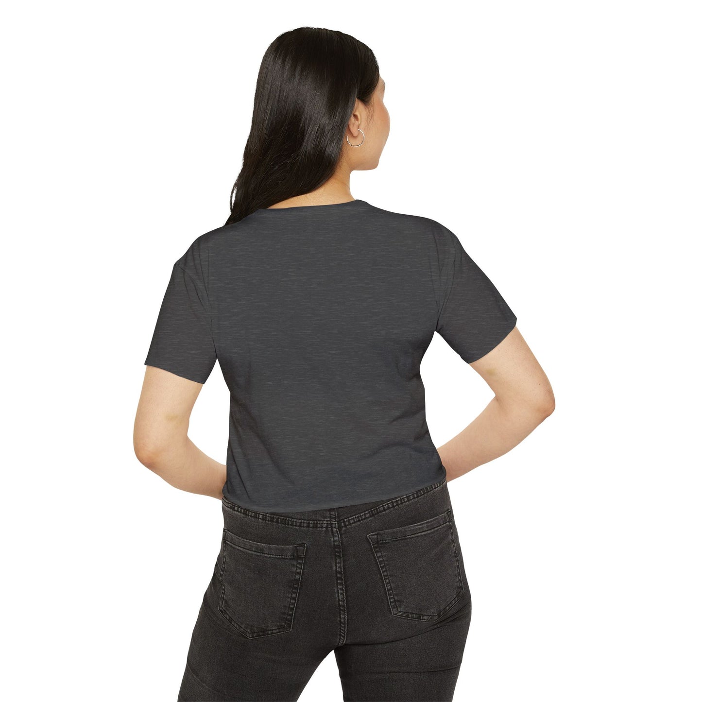"baddie." Flowy Crop Top