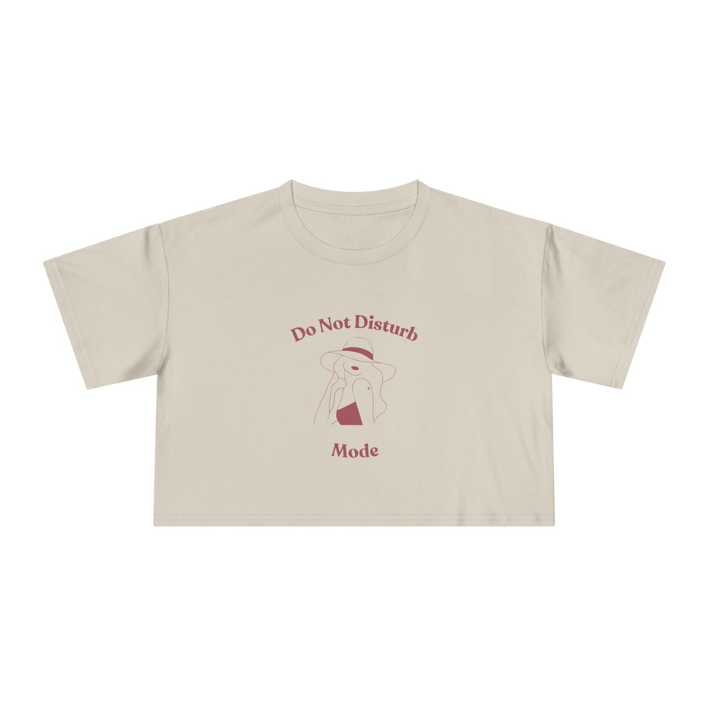 "Do Not Disturb Mode" Premium Crop Top
