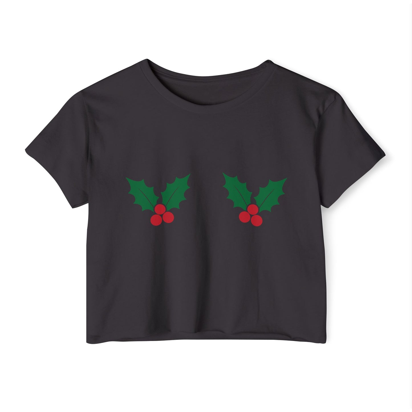 Holly Berry Pasties Festive Crop Top