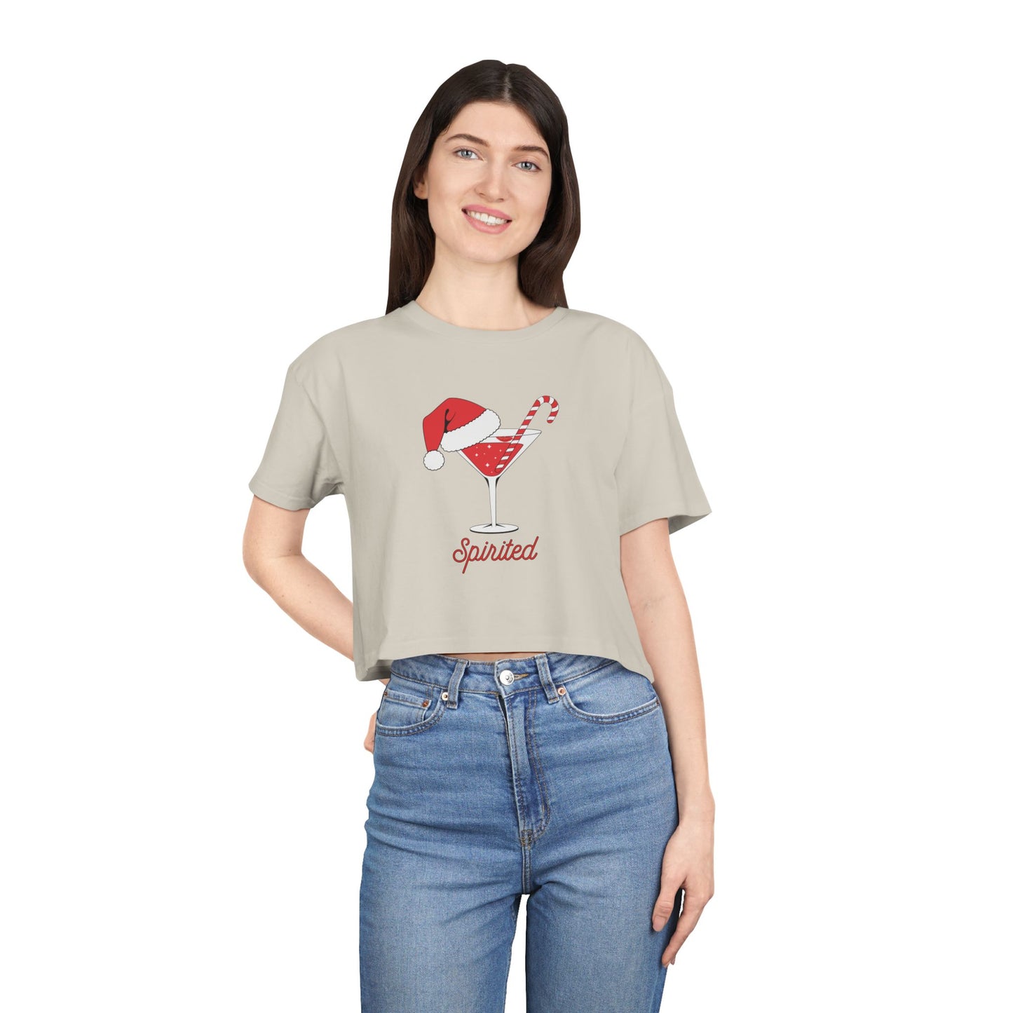 "Spirited" Festive Crop Top