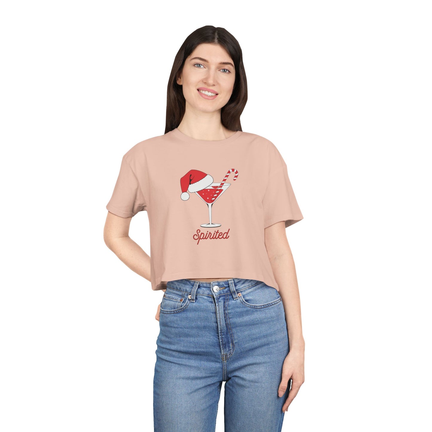"Spirited" Festive Crop Top