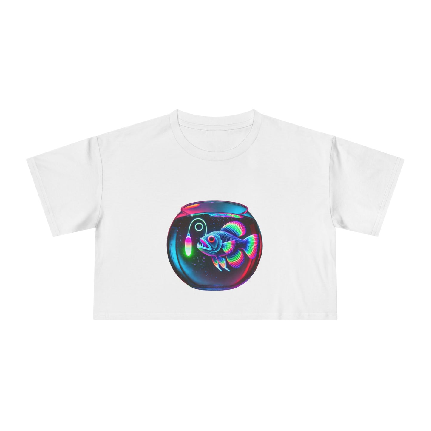 Angler Fish in a Bowl Premium Crop Top
