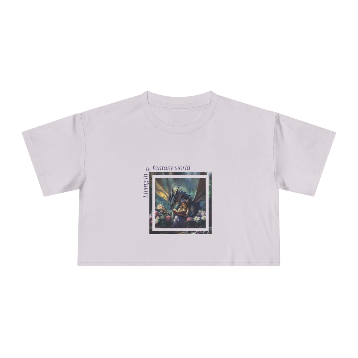 "Living in a Fantasy World" Premium Crop Top