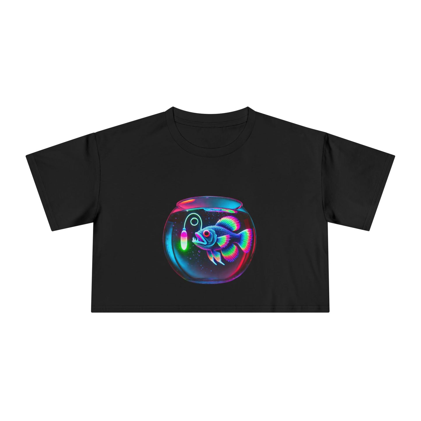 Angler Fish in a Bowl Premium Crop Top