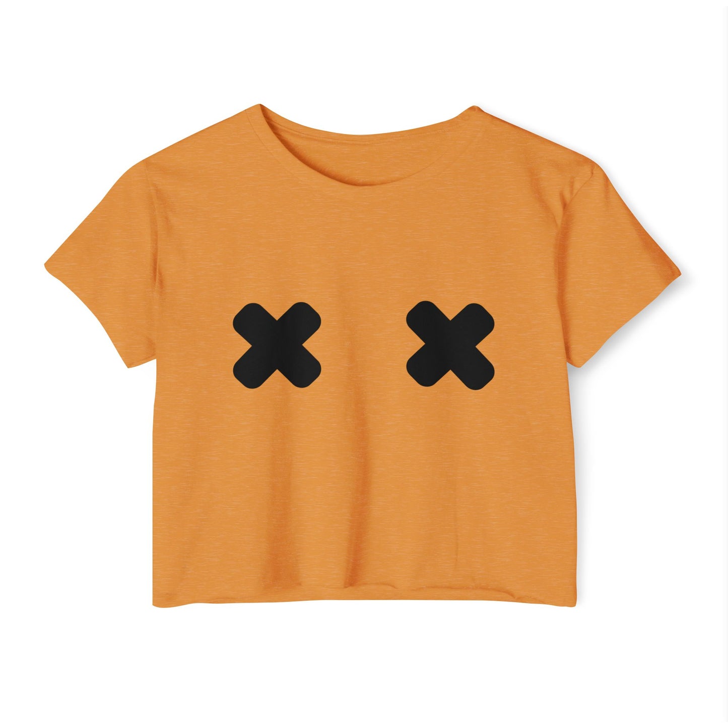 "X" Pasties Flowy Crop Top