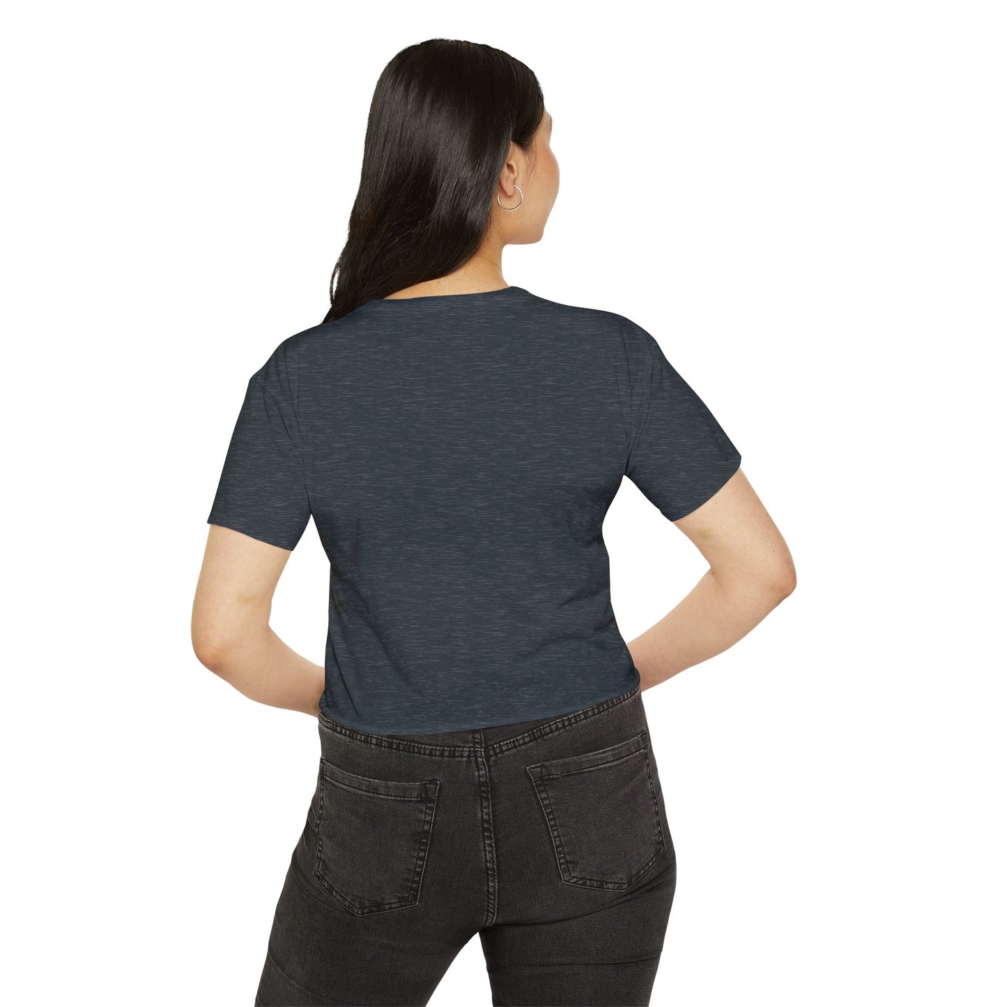 "baddie." Flowy Crop Top
