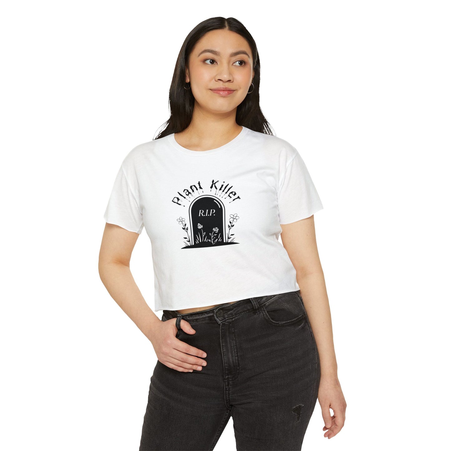 "Plant Killer" Flowy Crop Top