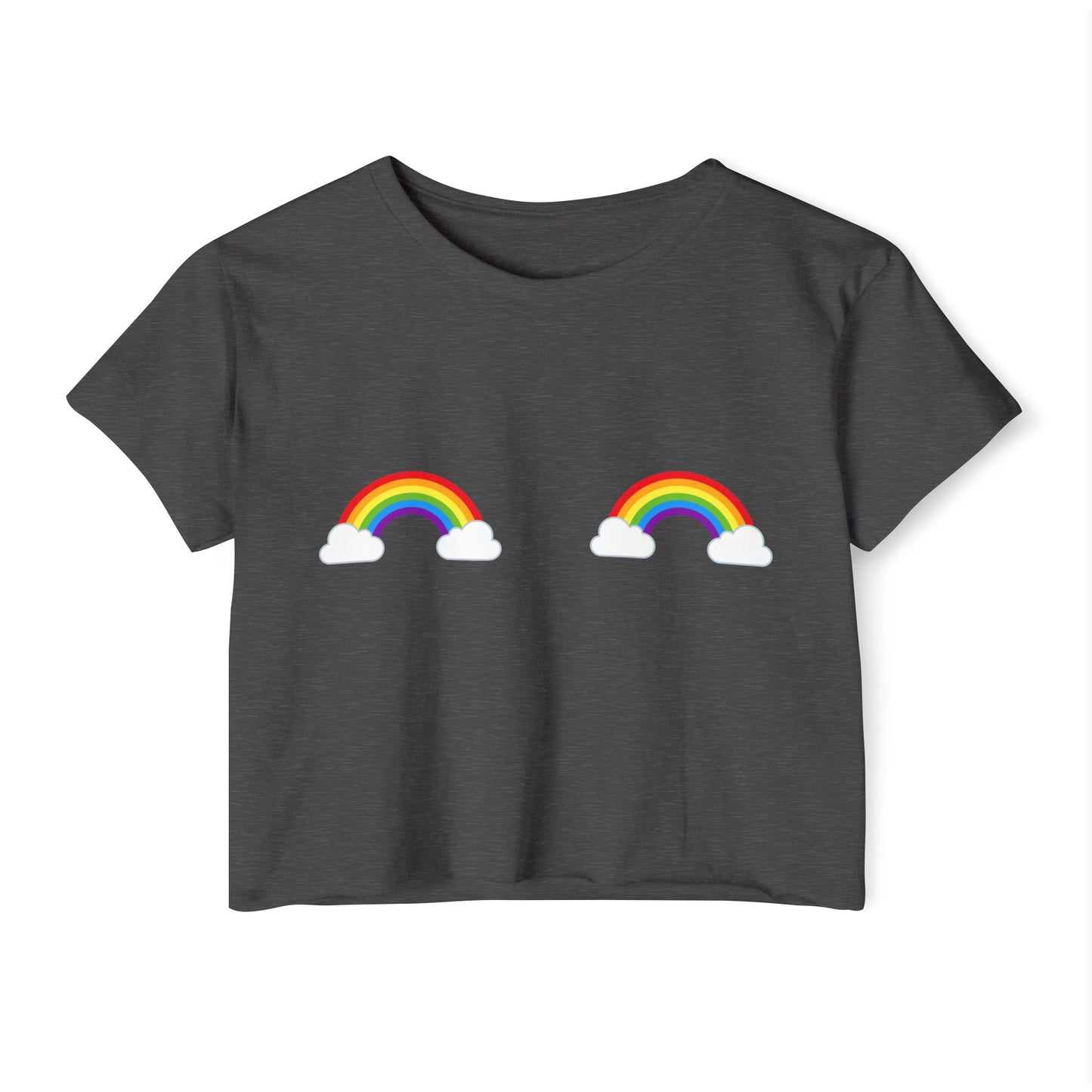 Pride Rainbow Pasties Flowy Crop Top