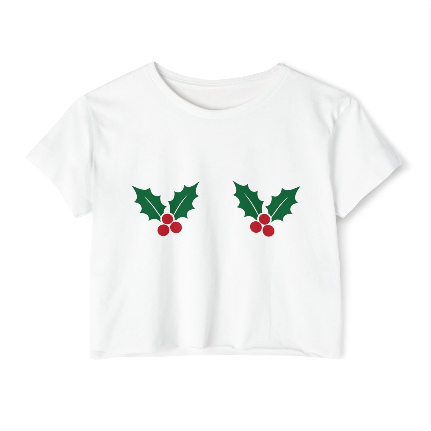 Holly Berry Pasties Festive Crop Top