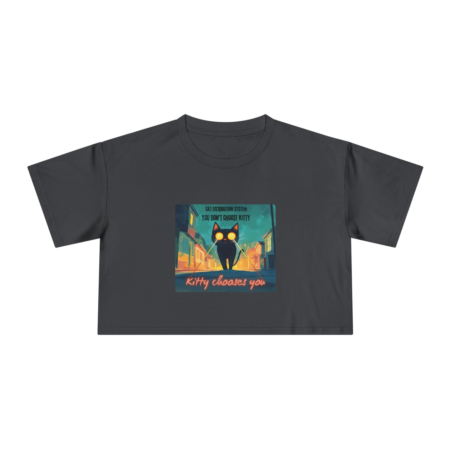 "Cat Distribution System" Premium Crop Top