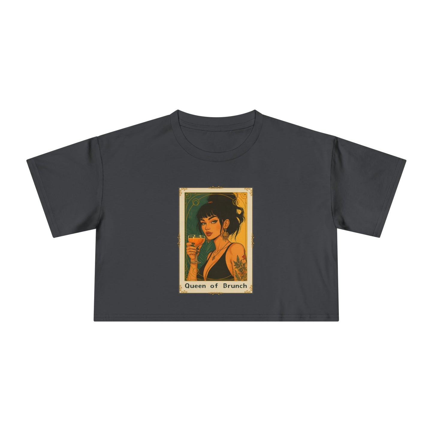 "Queen of Brunch" Premium Crop Top