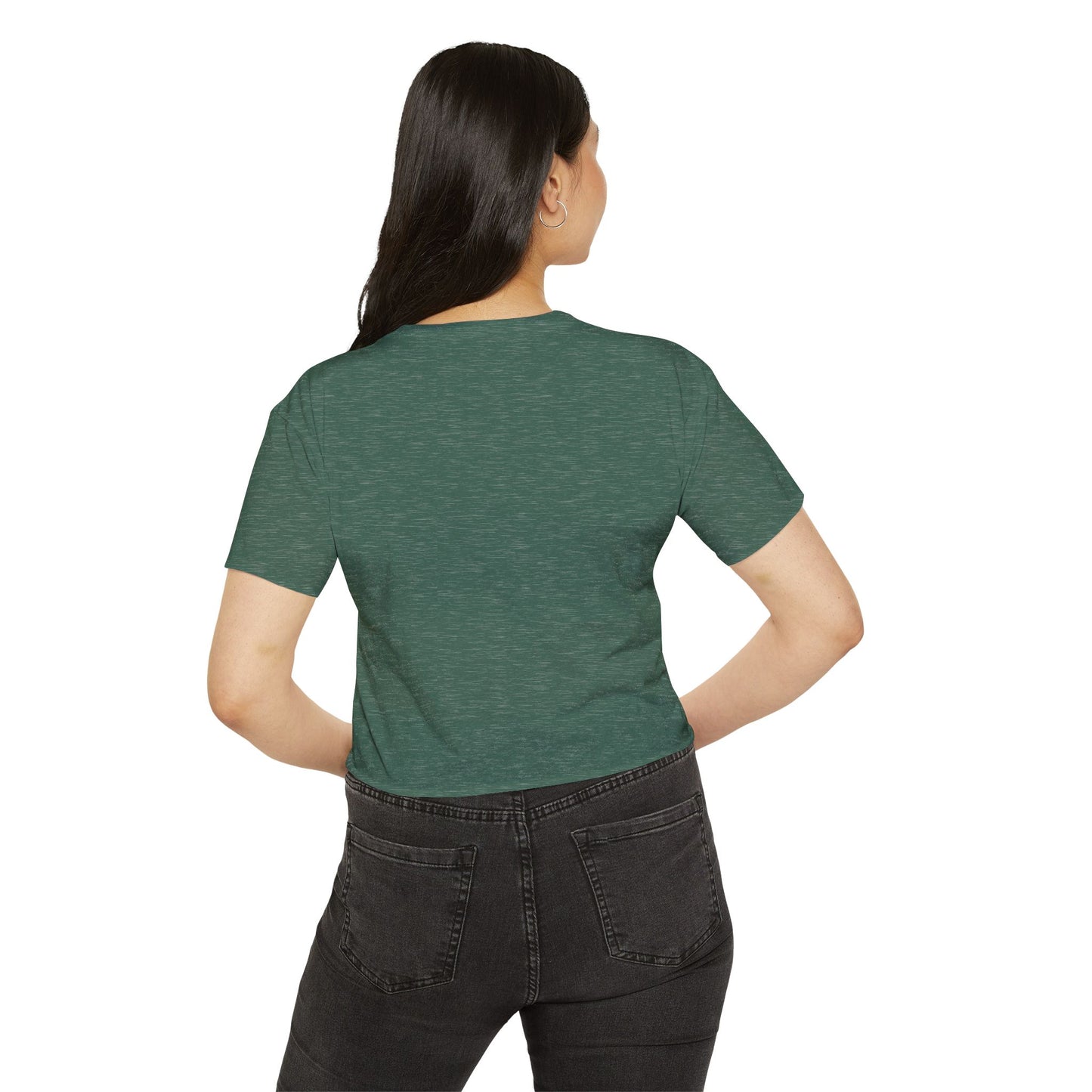"baddie." Flowy Crop Top