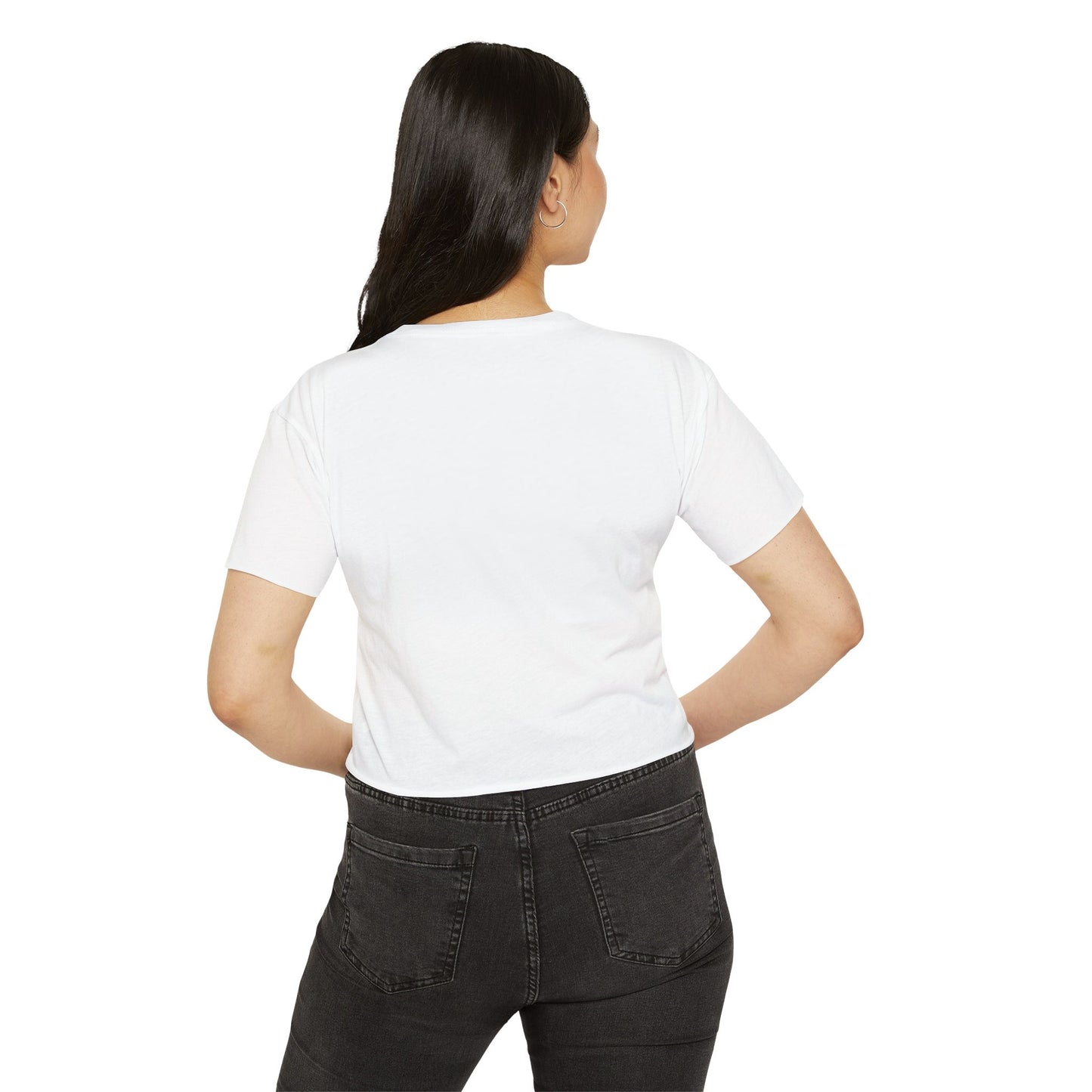 "Here for the Tea" Flowy Crop Top