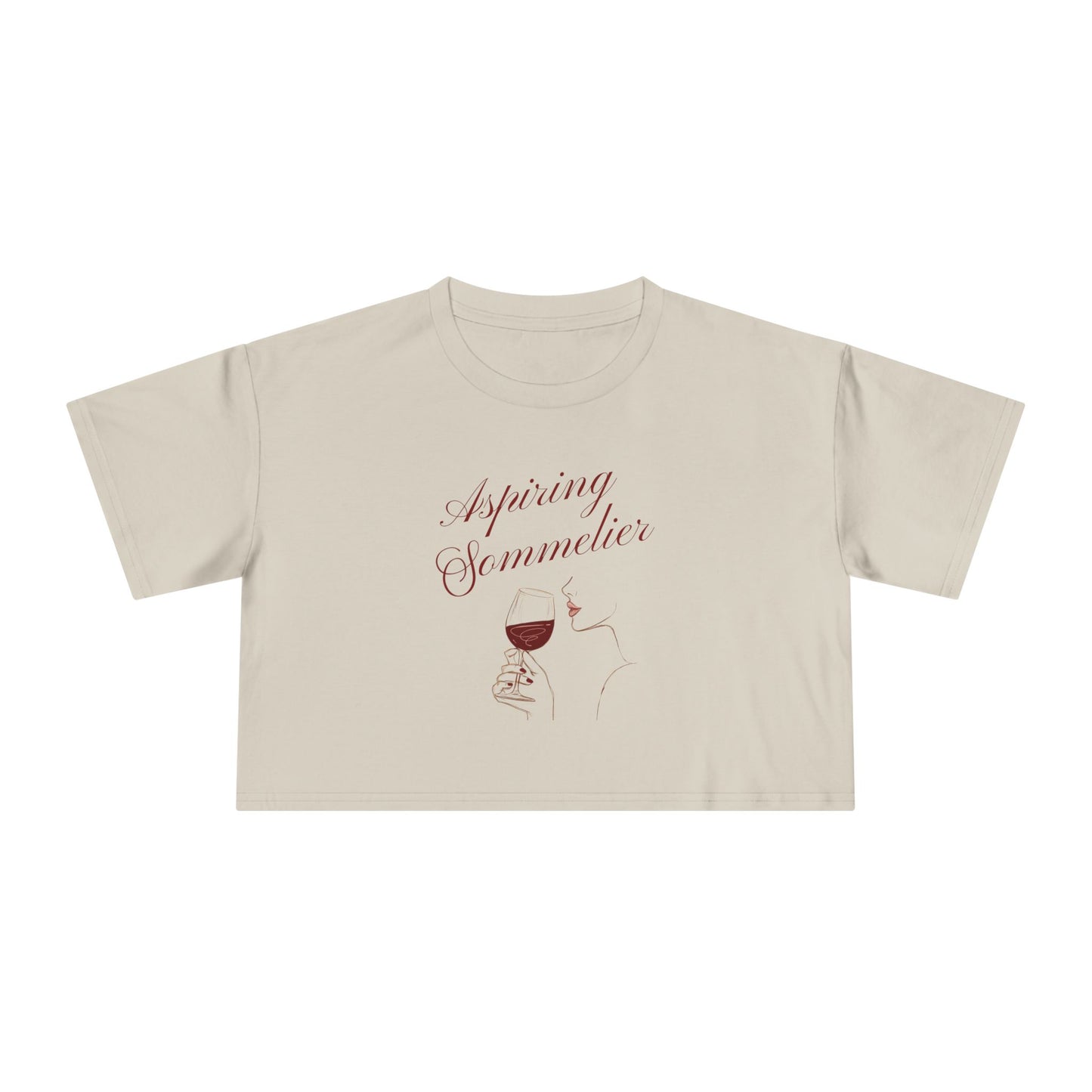 "Aspiring Sommelier" Premium Crop Top