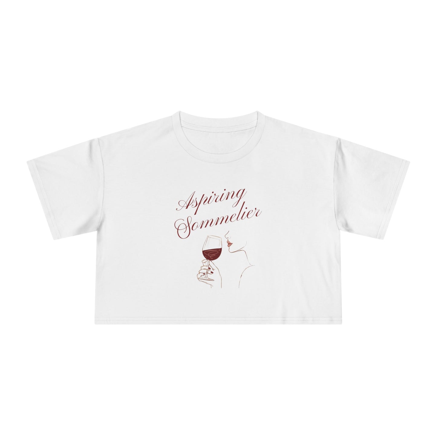 "Aspiring Sommelier" Premium Crop Top