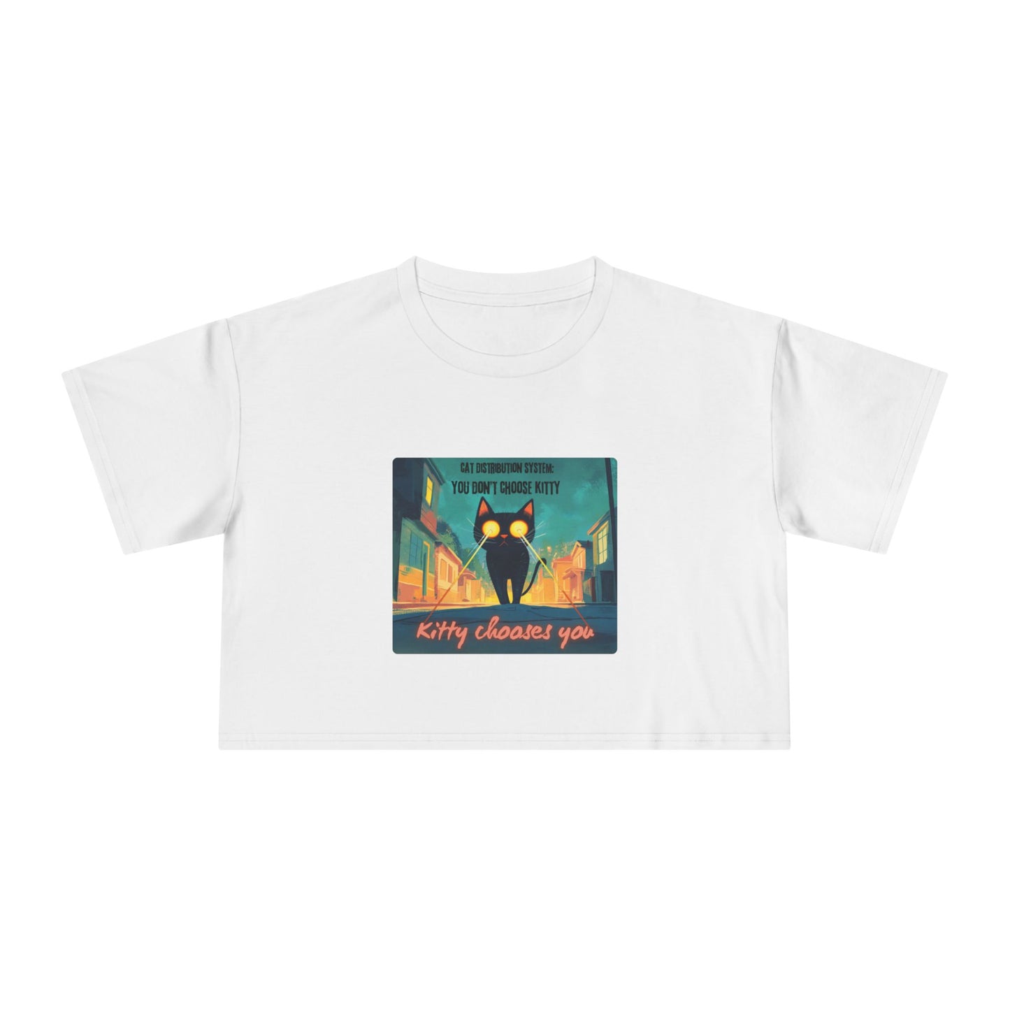 "Cat Distribution System" Premium Crop Top