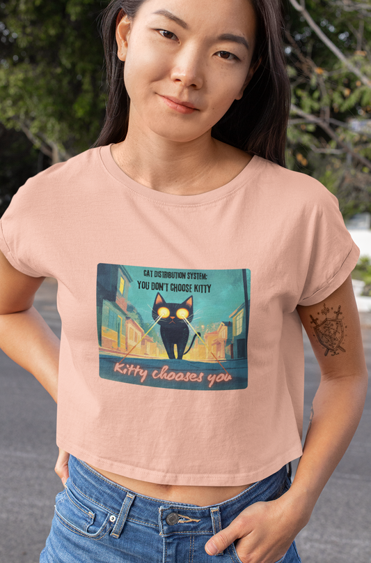 "Cat Distribution System" Premium Crop Top