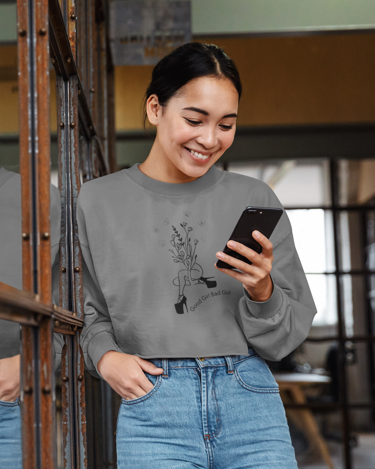 Flower Dancer Cropped Sweatshirt
