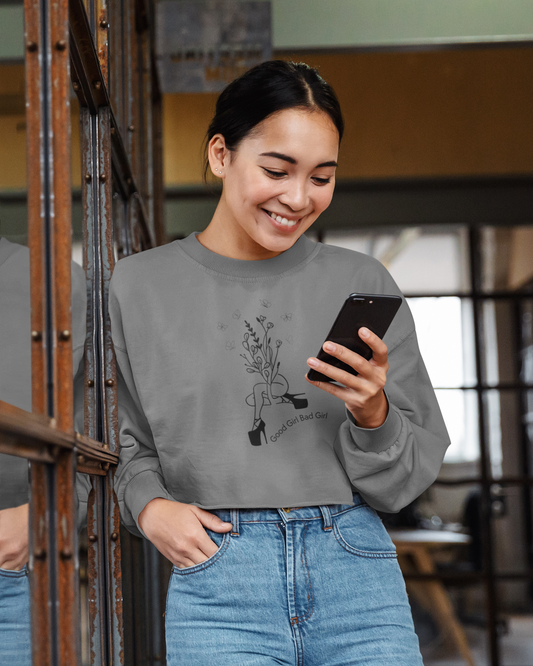 Flower Dancer Cropped Sweatshirt