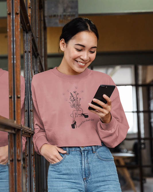 Flower Dancer Cropped Sweatshirt