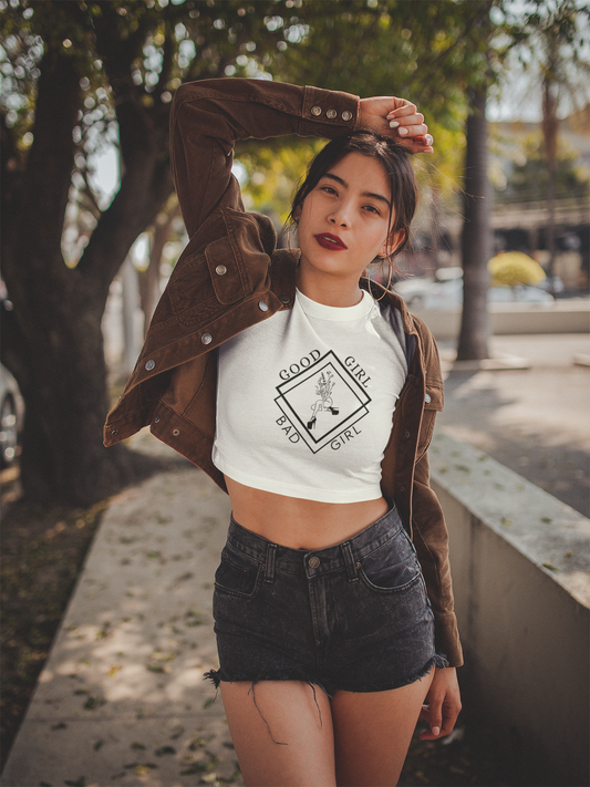 Good Girl Bad Girl Logo - Fitted Crop Top