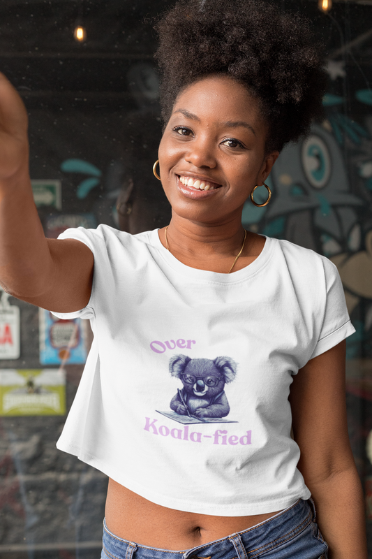 "Over Koala-fied" Premium Crop Top