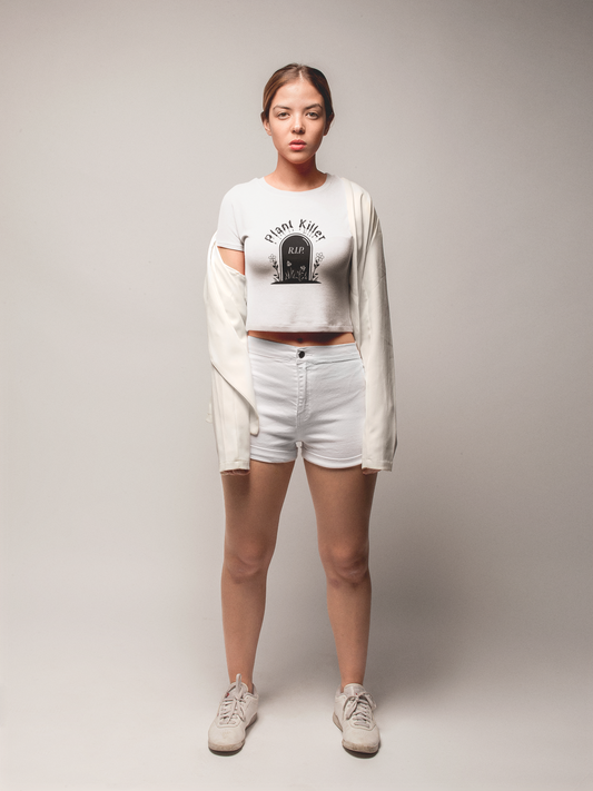 "Plant Killer" Fitted Crop Top