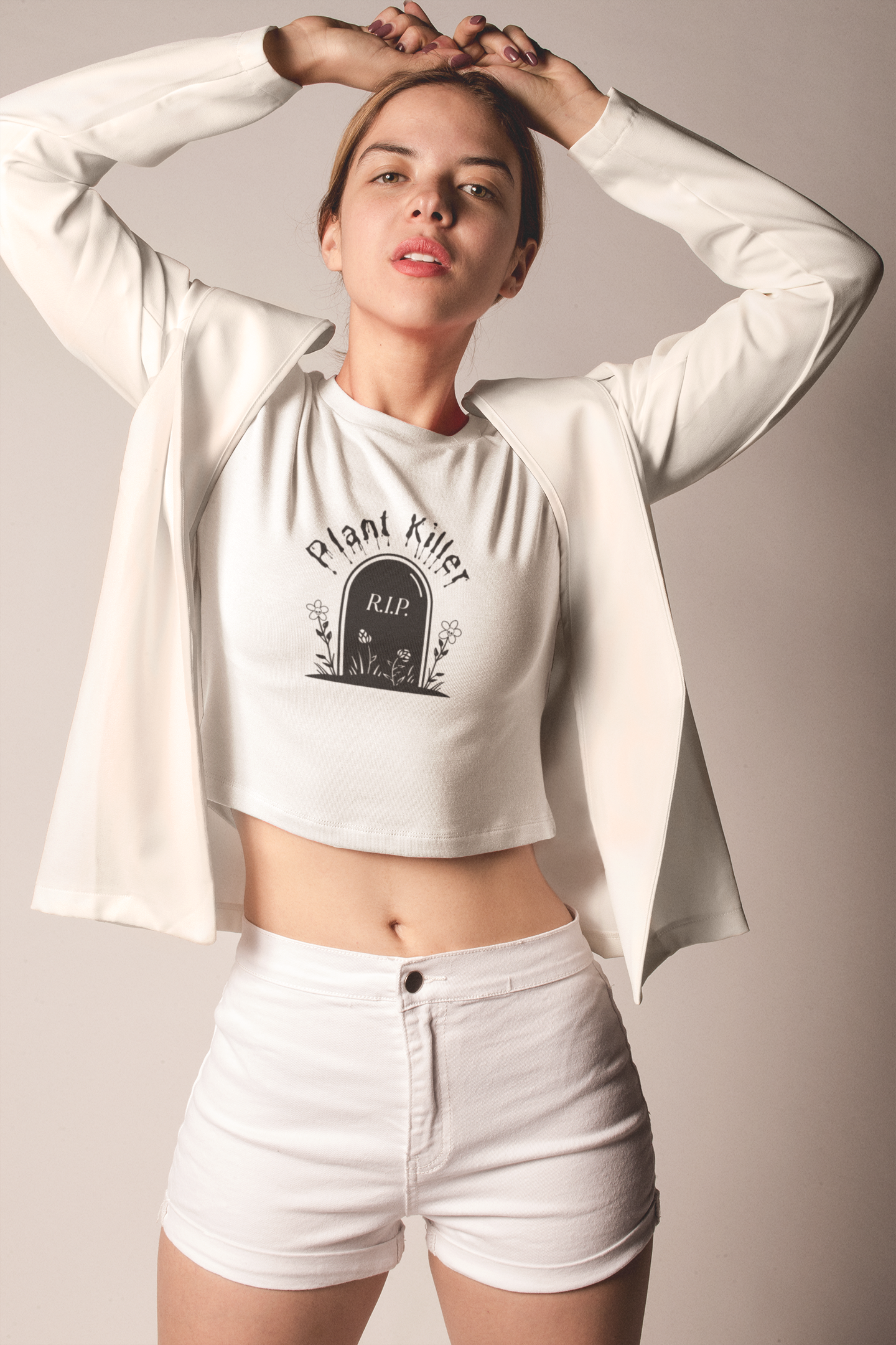 "Plant Killer" Fitted Crop Top