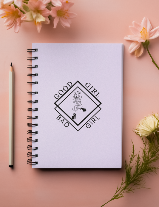 Good Girl Bad Girl Logo Notebook