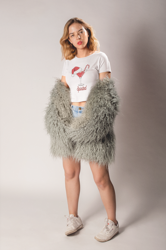 "Spirited" Festive Crop Top